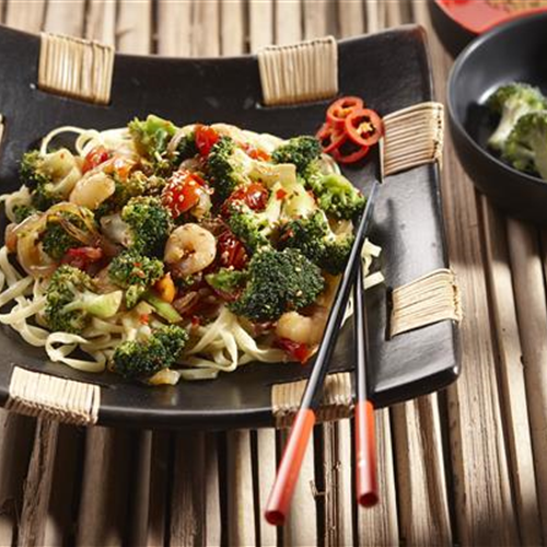 Asiatische Nudeln mit Brokkoli
